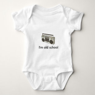 old radio, I'm old school Baby Bodysuit