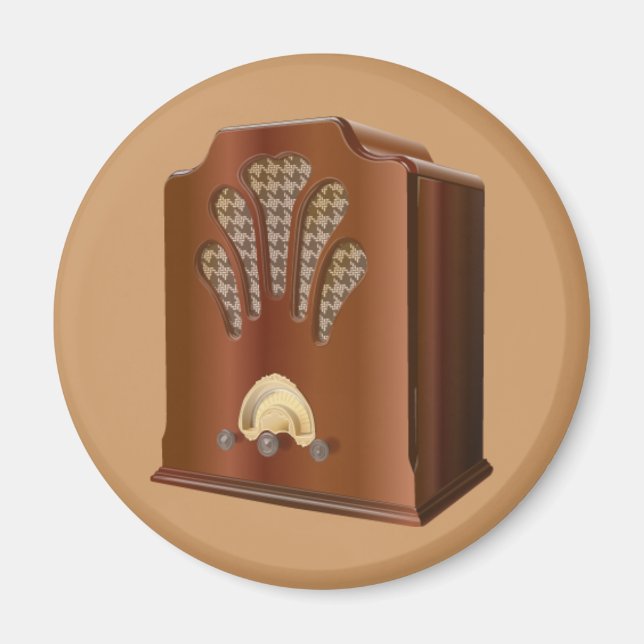 Old Radio Magnet (Front)