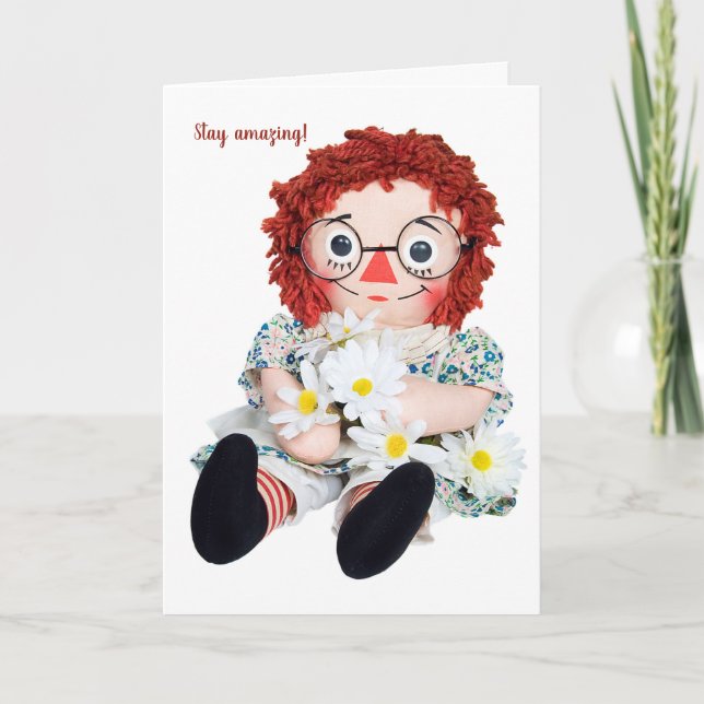 Old Rag Doll Friend Card (Front)