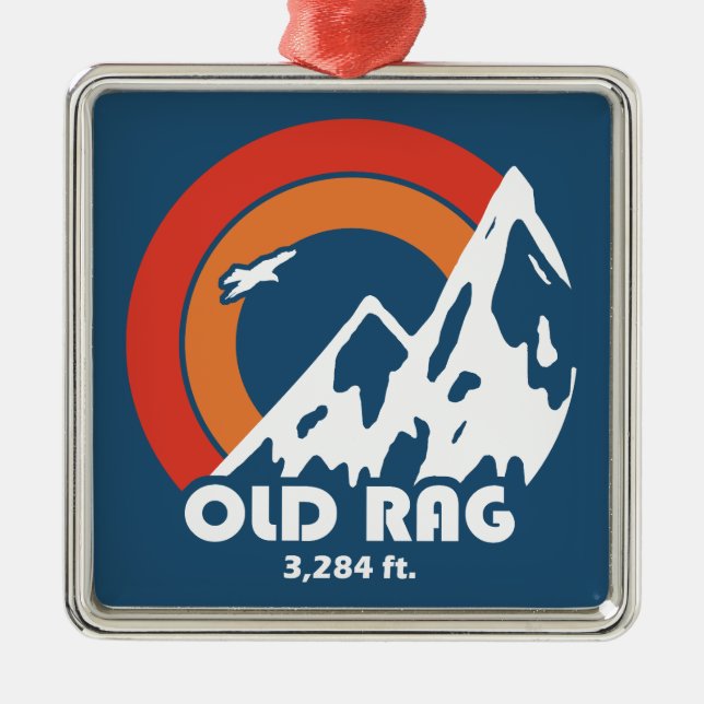 Old Rag Mountain Sun Eagle Metal Tree Decoration (Front)