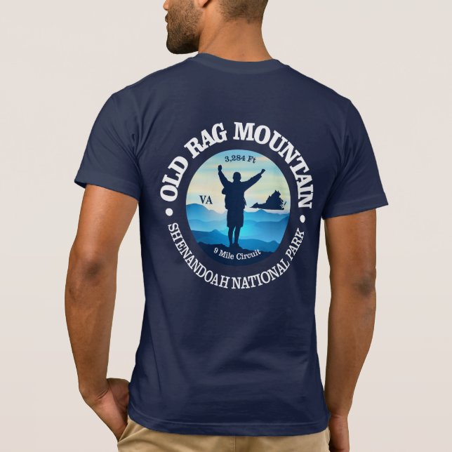 Old Rag Mountain (V) T-Shirt (Back)