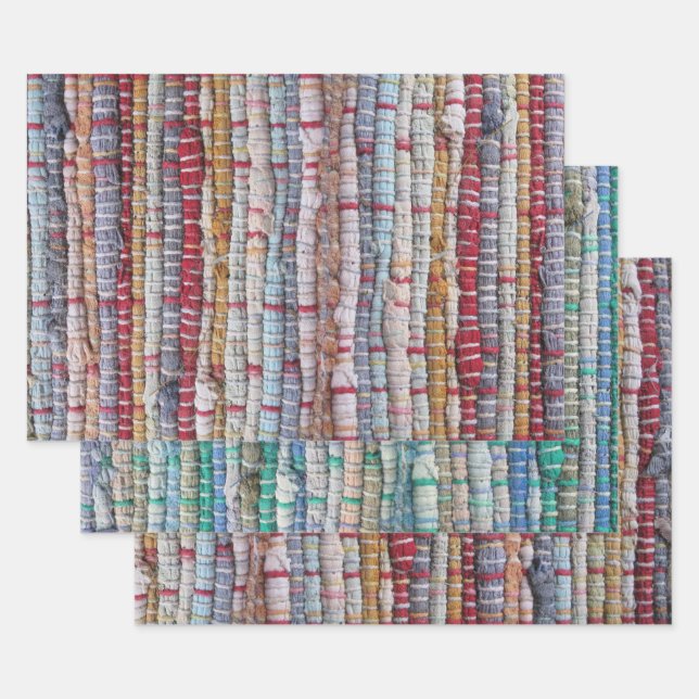 Old Rag Rugs Wrapping Paper Sheet (Set)