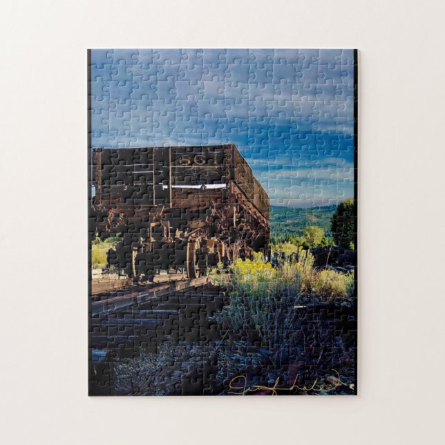 Old Rail Car Puzzle (Vertical)