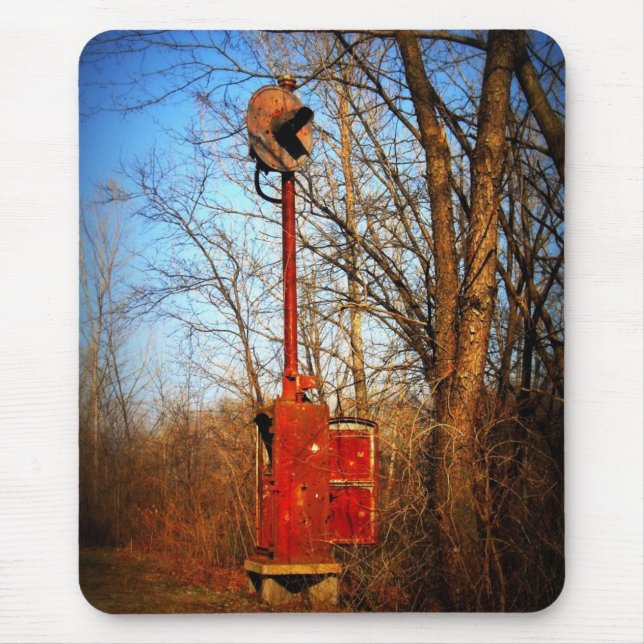 Old Railroad Signal Mouse Pad (Front)