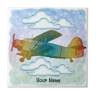 Old Rainbow Plane Tile
