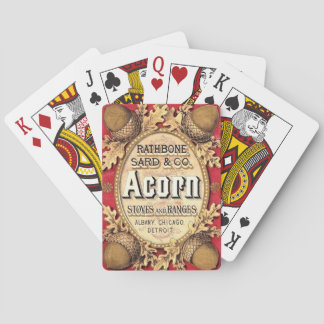 Old Rathbone & Sard Acorn Stove Ad Playing Cards