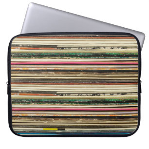 Old record carton covers stacked in pilerecord, vi