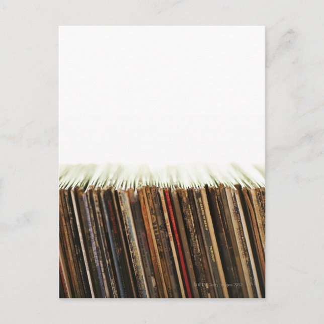 Old Records Postcard (Front)