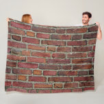 Old Red Brick Wall Fleece Blanket<br><div class="desc">Old Red Brick Wall</div>
