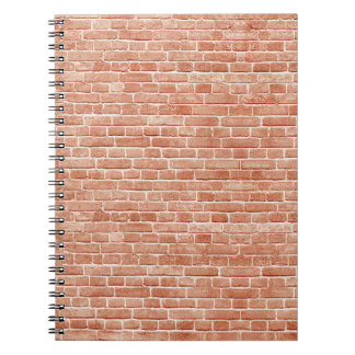 Old red brick wall texture. notebook