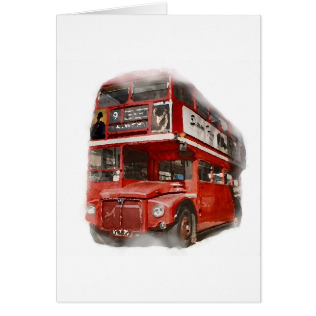 Old Red London Bus (Front)