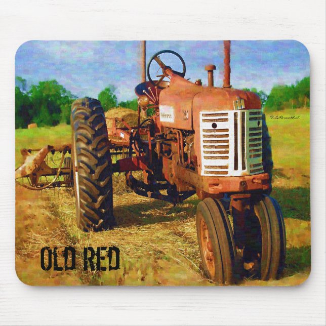 Old red mouse pad (Front)