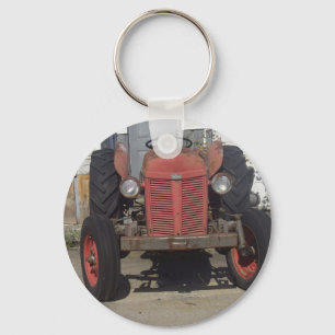 Old Red Tractor Key Ring