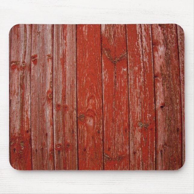 Old red wood mouse pad (Front)