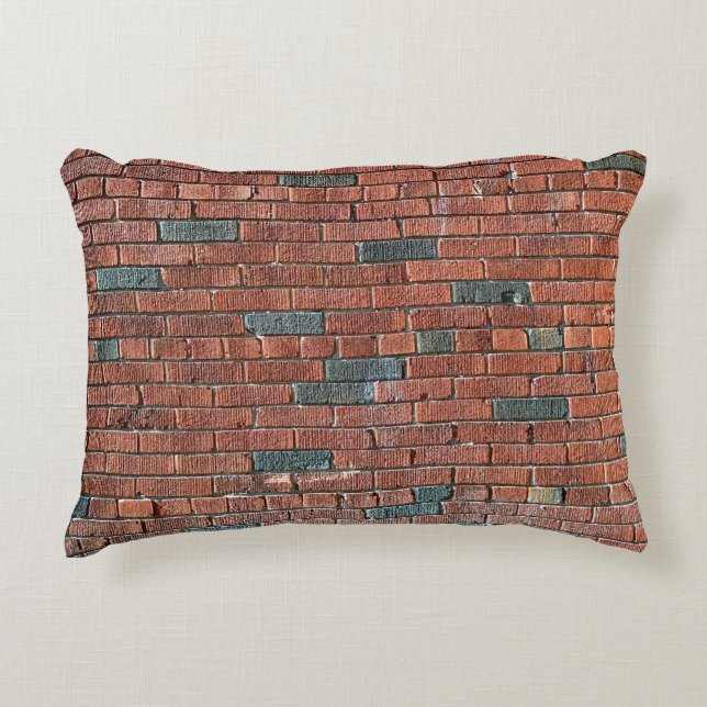 Old Reddish/Brownish Brick Wall Decorative Cushion (Front)