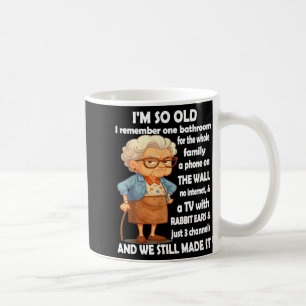 Old remember one bathroom for the whole family coffee mug