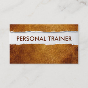 Old Ripped Paper Trainer Business Card