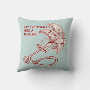 Old Rock climbing cam funny  Cushion