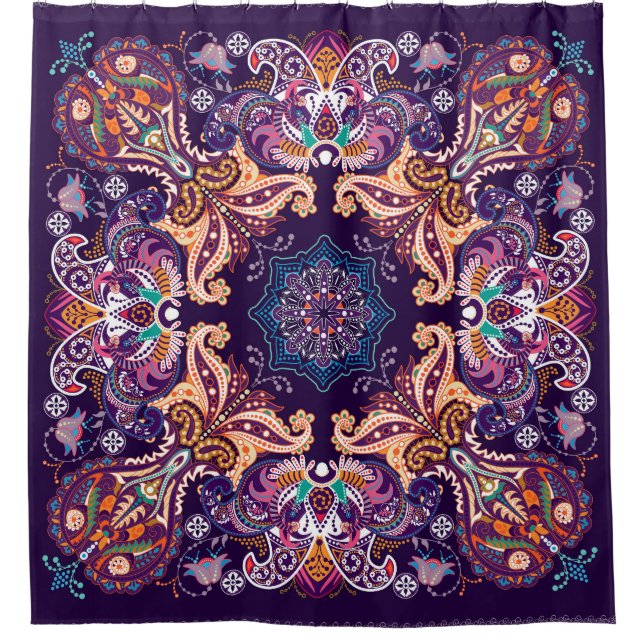 Old Rock Wall: High-Res Texture Shower Curtain (Front)