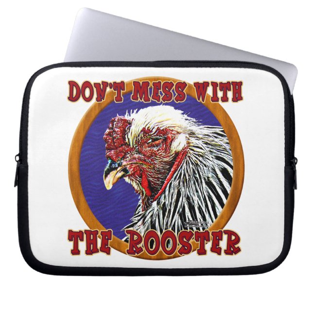 Old Rooster Laptop Sleeve (Front)