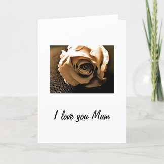 Old Rose Mothers Day Card