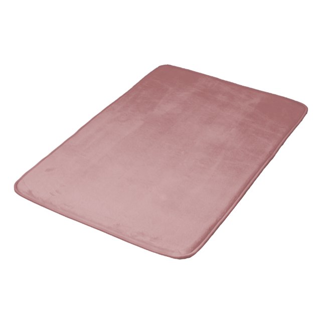 Old Rose Red Pink Bath Mat (Angled)