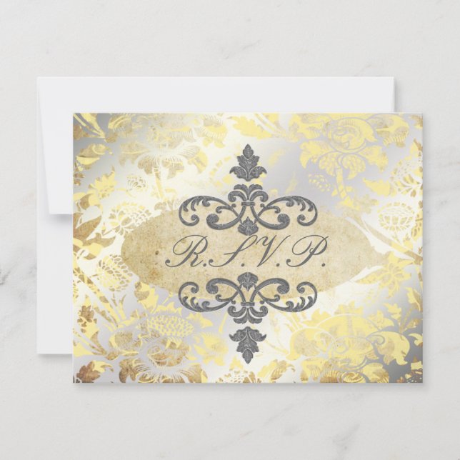 Old Rose RSVPs require 5x7 wedding invitations (Front)