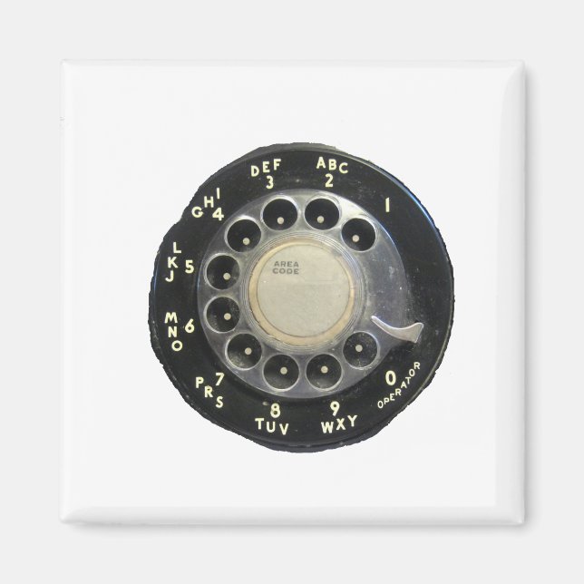 Old Rotary Phone Dial Magnet (Front)