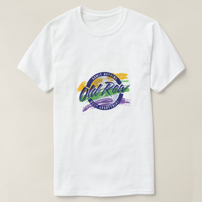 Old Row Mardi Gras Circle T-Shirt (Design Front)