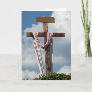Old Rugged Cross Jesus Easter Resurrection Card