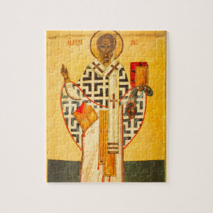 Old Russian icon of St.Nicholas Jigsaw Puzzle