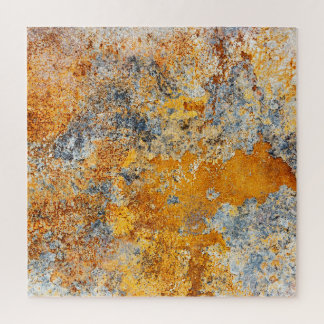 Old rust texture, grunge metallic background. jigsaw puzzle