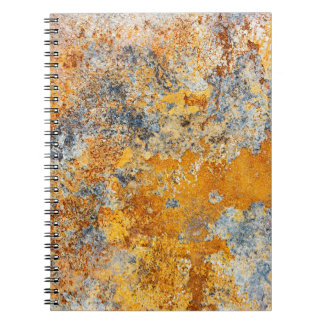 Old rust texture, grunge metallic background. notebook