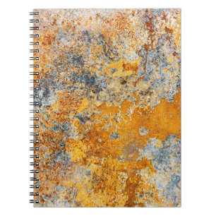 Old rust texture, grunge metallic background. notebook