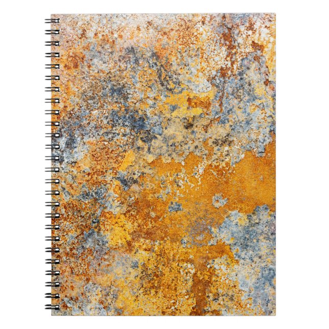 Old rust texture, grunge metallic background. notebook (Front)