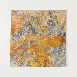 Old rust texture, grunge metallic background. tapestry