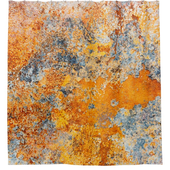 Old rust texture. Grunge rusted metal background. Shower Curtain (Front)