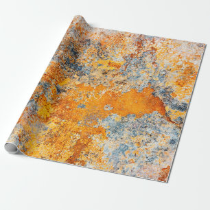 Old rust texture. Grunge rusted metal background. Wrapping Paper