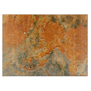 Old Rusted Corroded Iron Metal Cutting Board