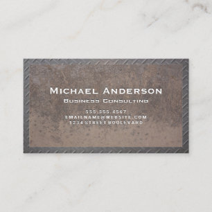 Old Rusted Metal and Steel Business Card