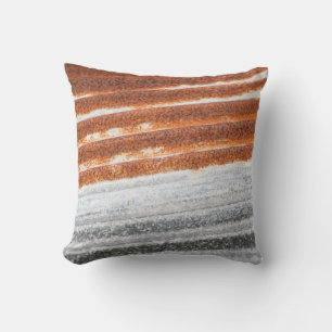 Old Rusted Zinc Surface Texture Cushion