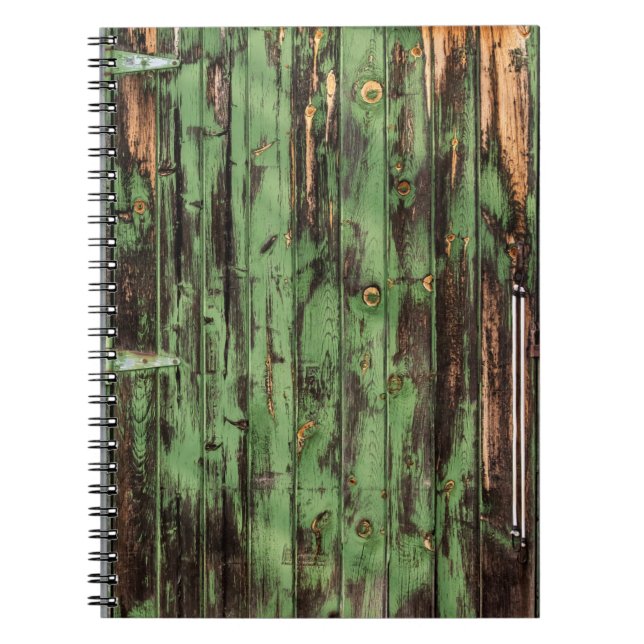 Old Rustic Barn Door Postcard Notebook (Front)