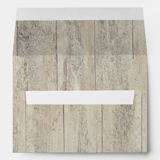 Old Rustic Driftwood Nautical Envelope (Back (Bottom))