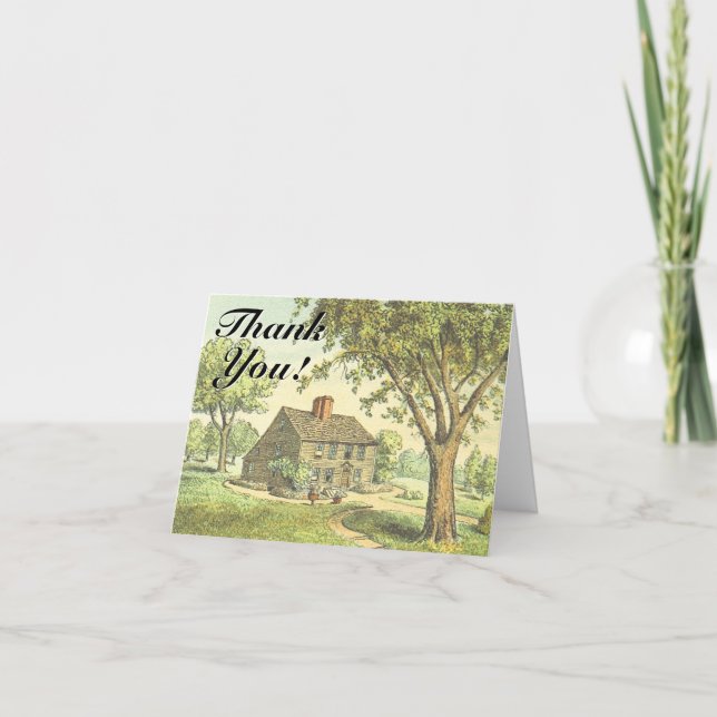 Old Rustic House, "Thank You!" Card (Front)