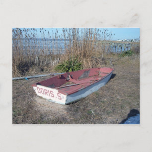 Old Rustic Row Boat Postcard