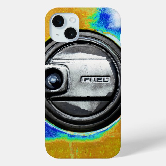 Old Rusty Car Fuel Tank Cap Case-Mate iPhone Case (Back)