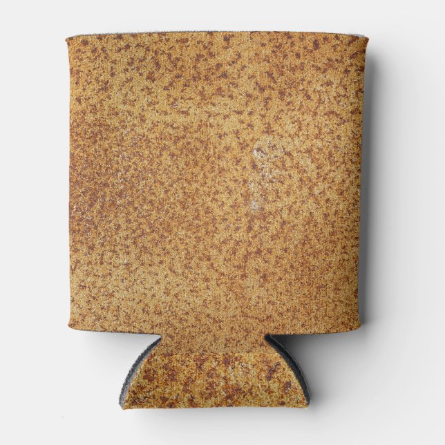 Old Rusty Metal: Grunge Texture Background Can Cooler (Front)