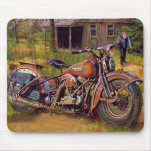 Old Rusty Motorcycle Fine Art Mouse Pad
