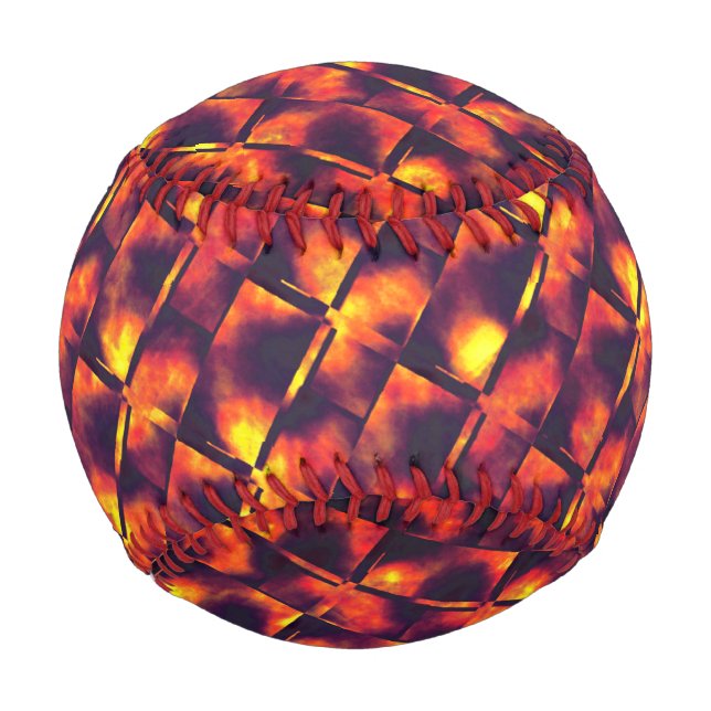 Old rusty plates in colours of ember and fire baseball (Front)