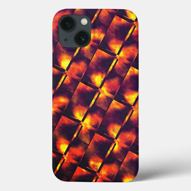 Old rusty plates in colours of fire and ember Case-Mate iPhone case (Back)